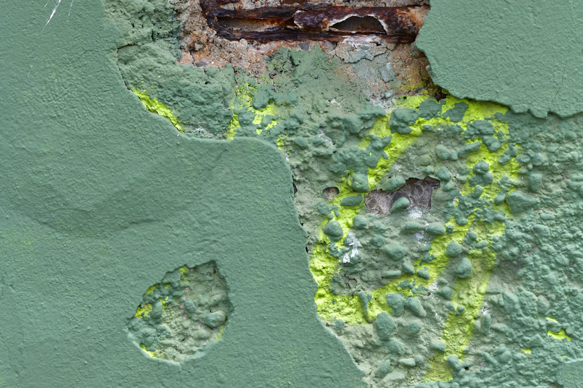 Spalled concrete with rusted rebar exposed, the corrosion damage found in Brooklyn parking garages